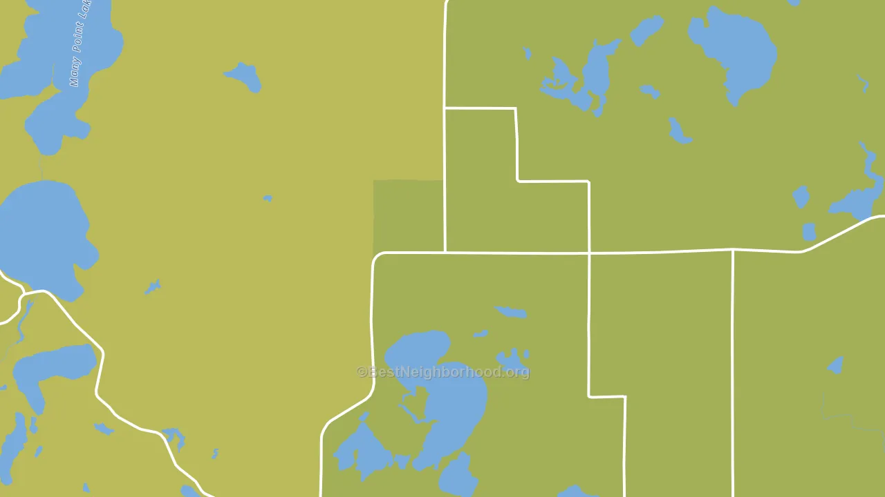 Ponsford, MN block-group voter-turnout map