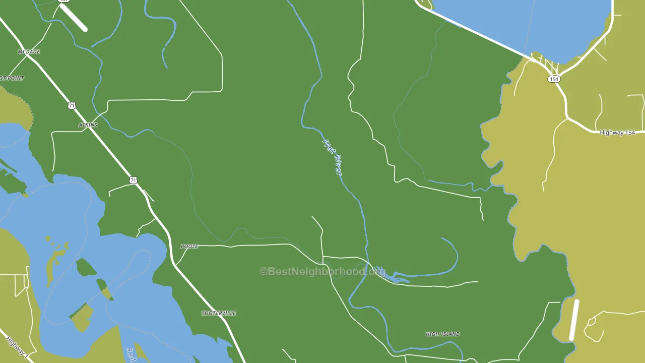 Poole, LA block-group voter-turnout map