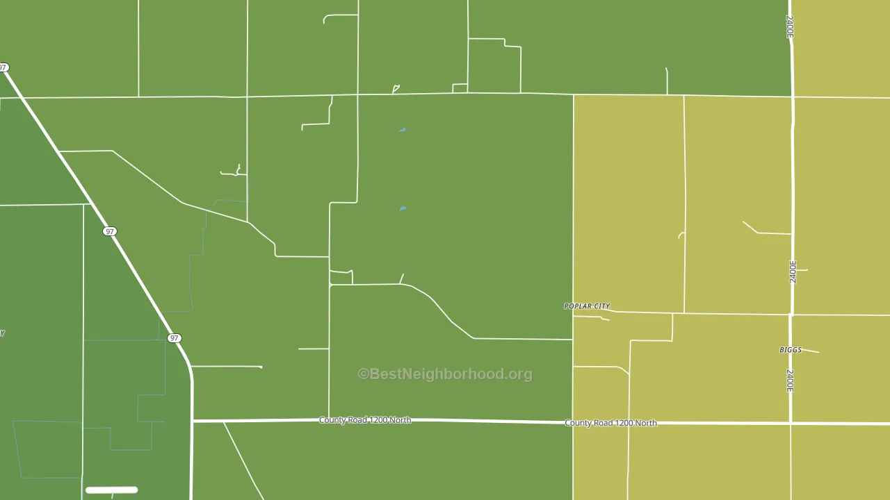Poplar City, IL block-group voter-turnout map