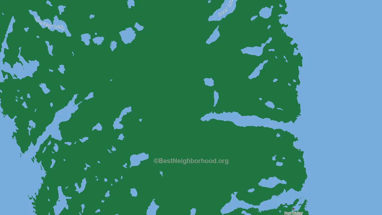 Port Alexander, AK block-group voter-turnout map
