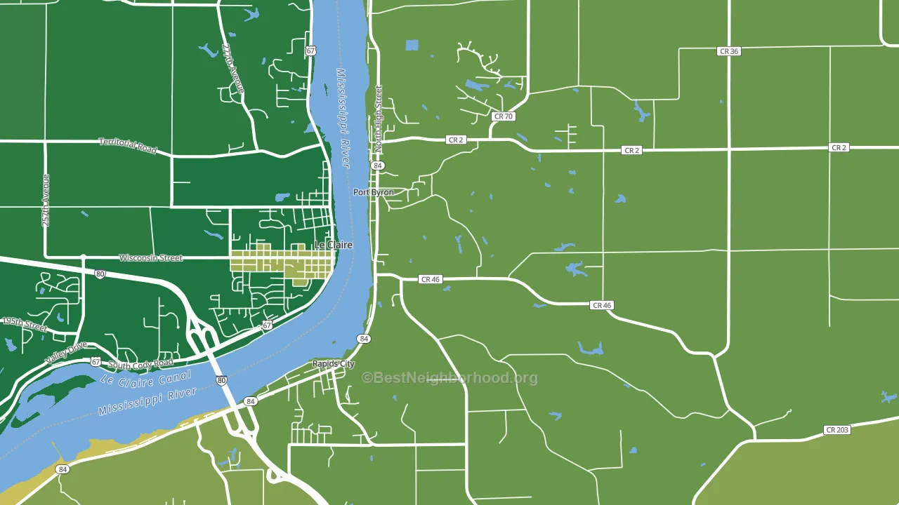 Port Byron, IL block-group voter-turnout map