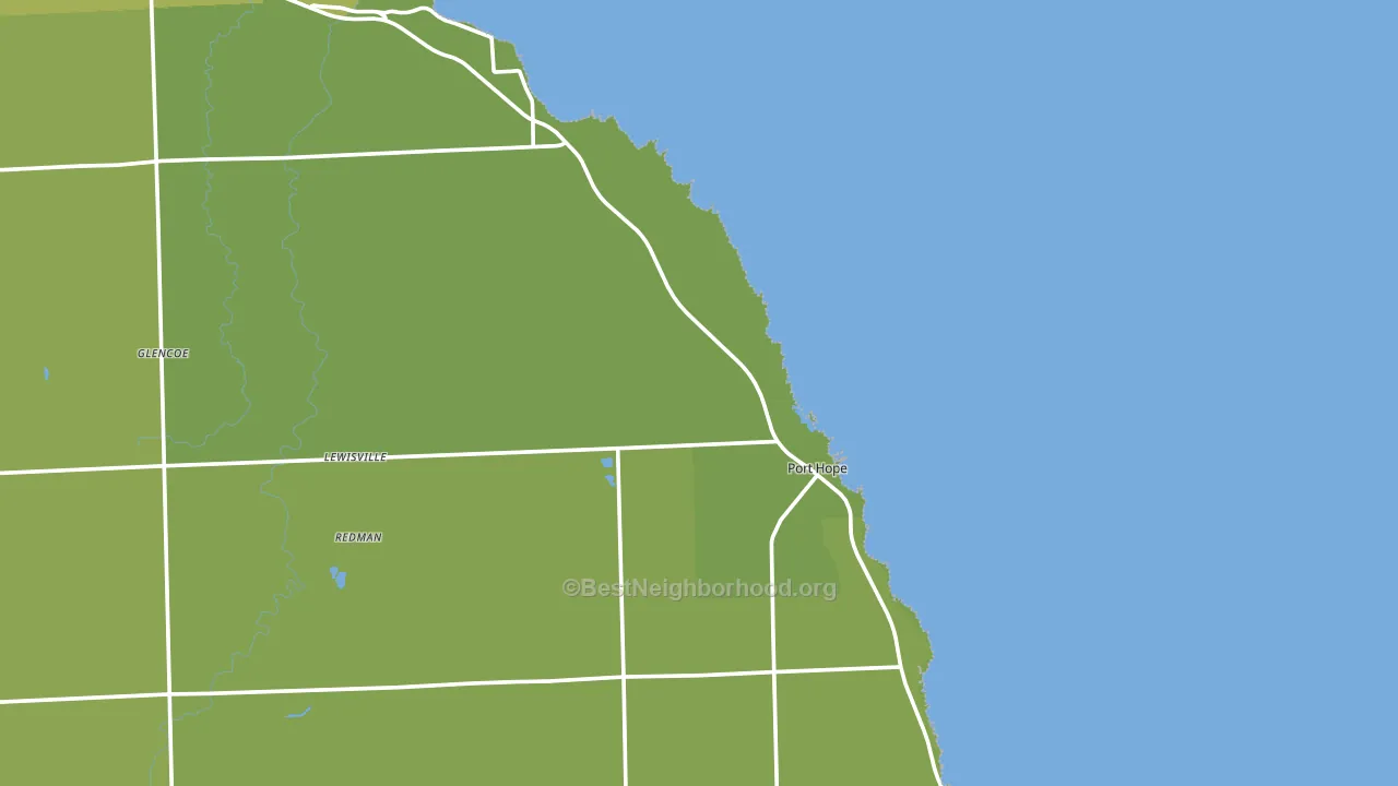 Port Hope, MI block-group voter-turnout map