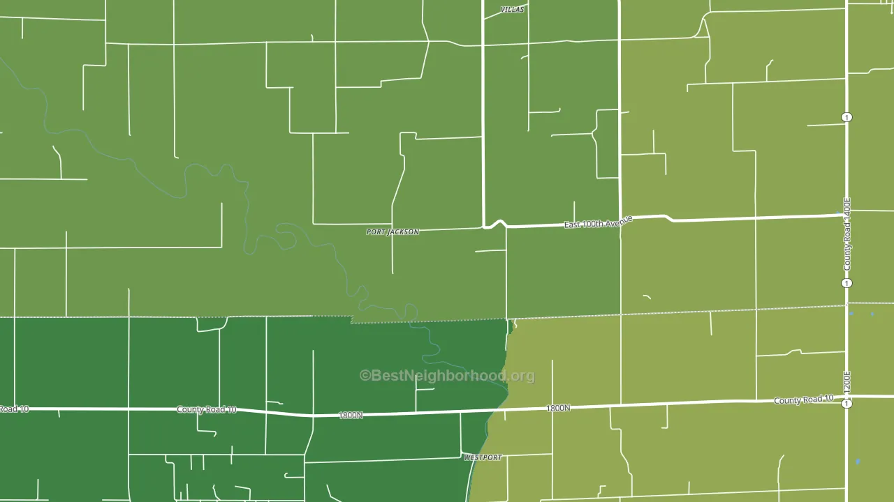 Port Jackson, IL block-group voter-turnout map
