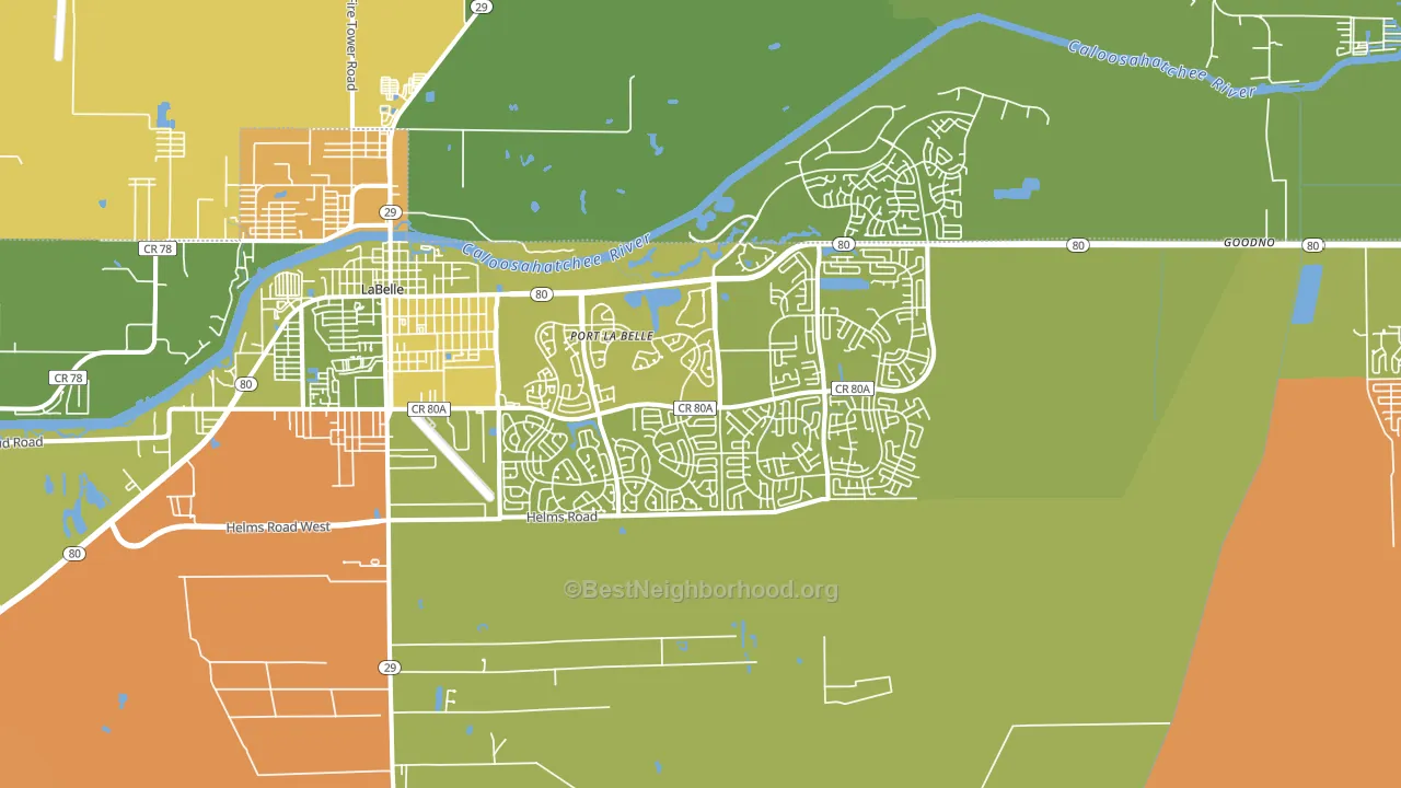 Port Labelle, FL block-group voter-turnout map