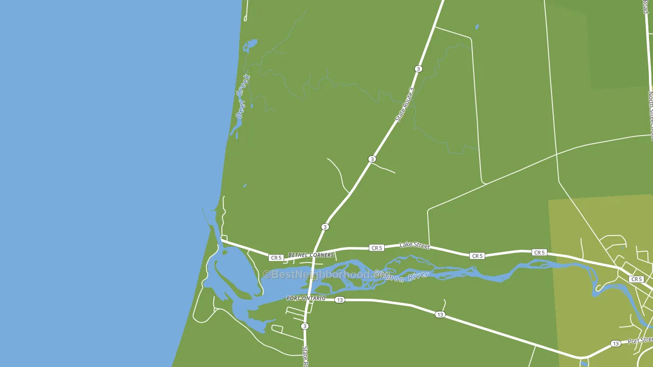 Port Ontario, NY block-group voter-turnout map