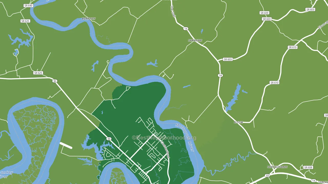 Port Richmond, VA block-group voter-turnout map