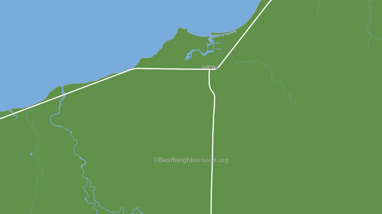 Port Wing, WI block-group voter-turnout map