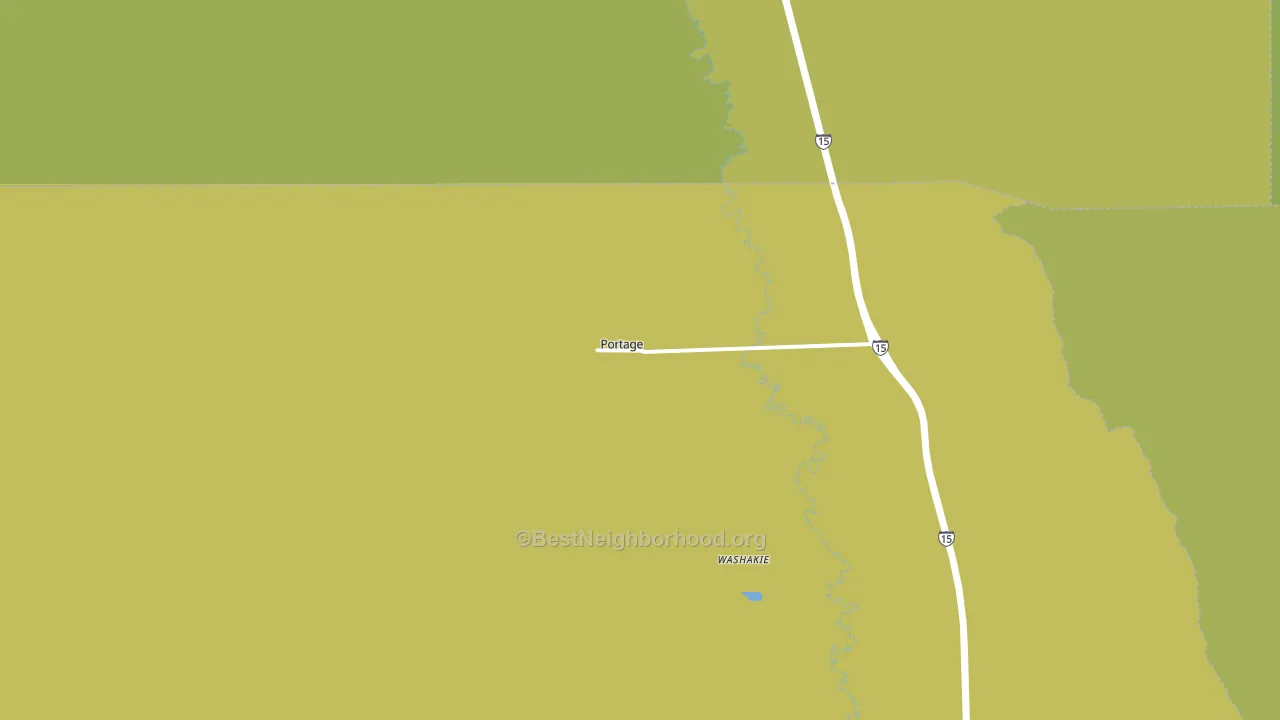 Portage, UT block-group voter-turnout map