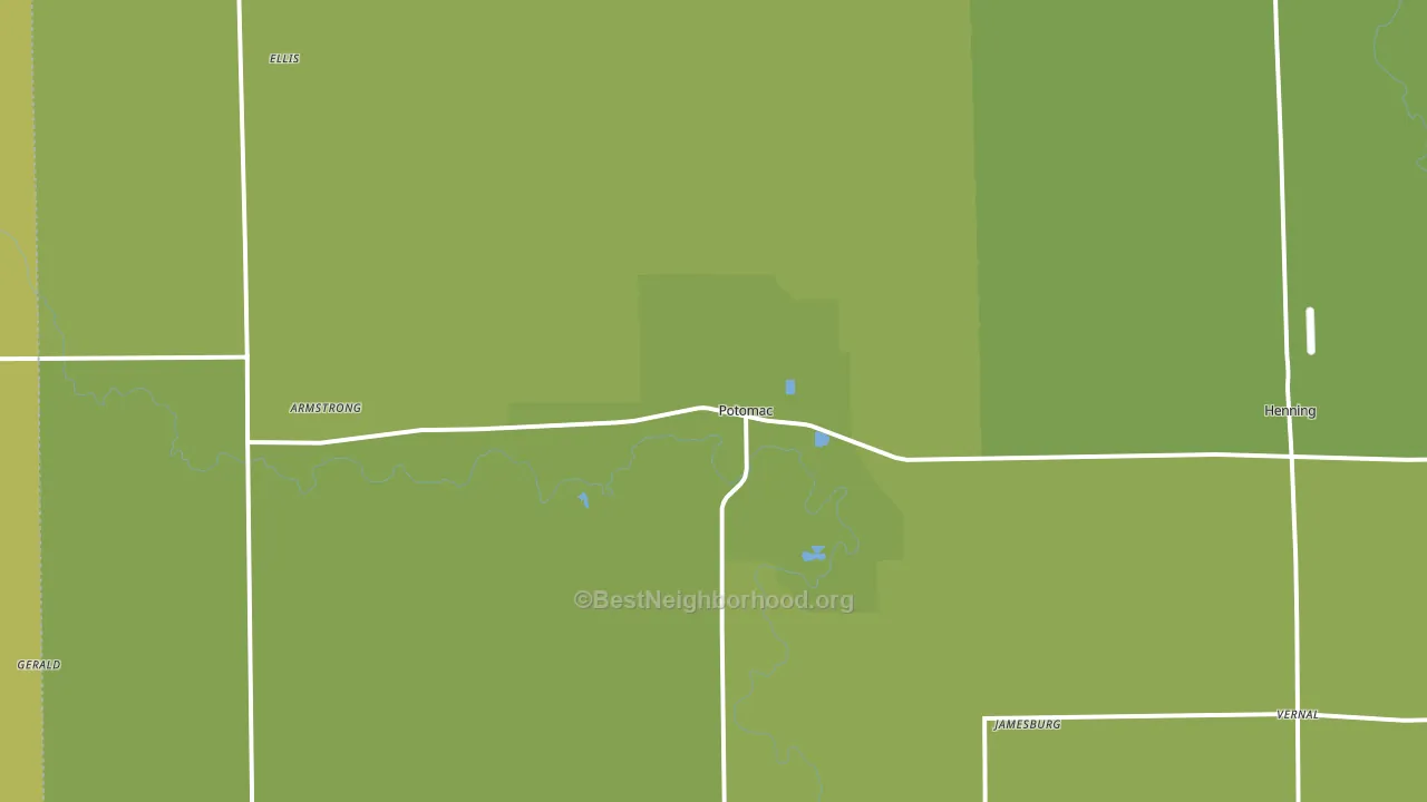 Potomac, IL block-group voter-turnout map