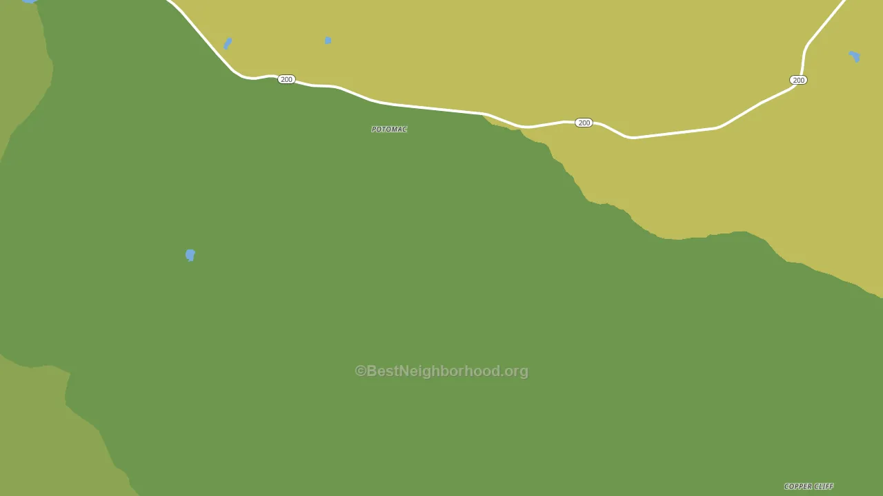 Potomac, MT block-group voter-turnout map