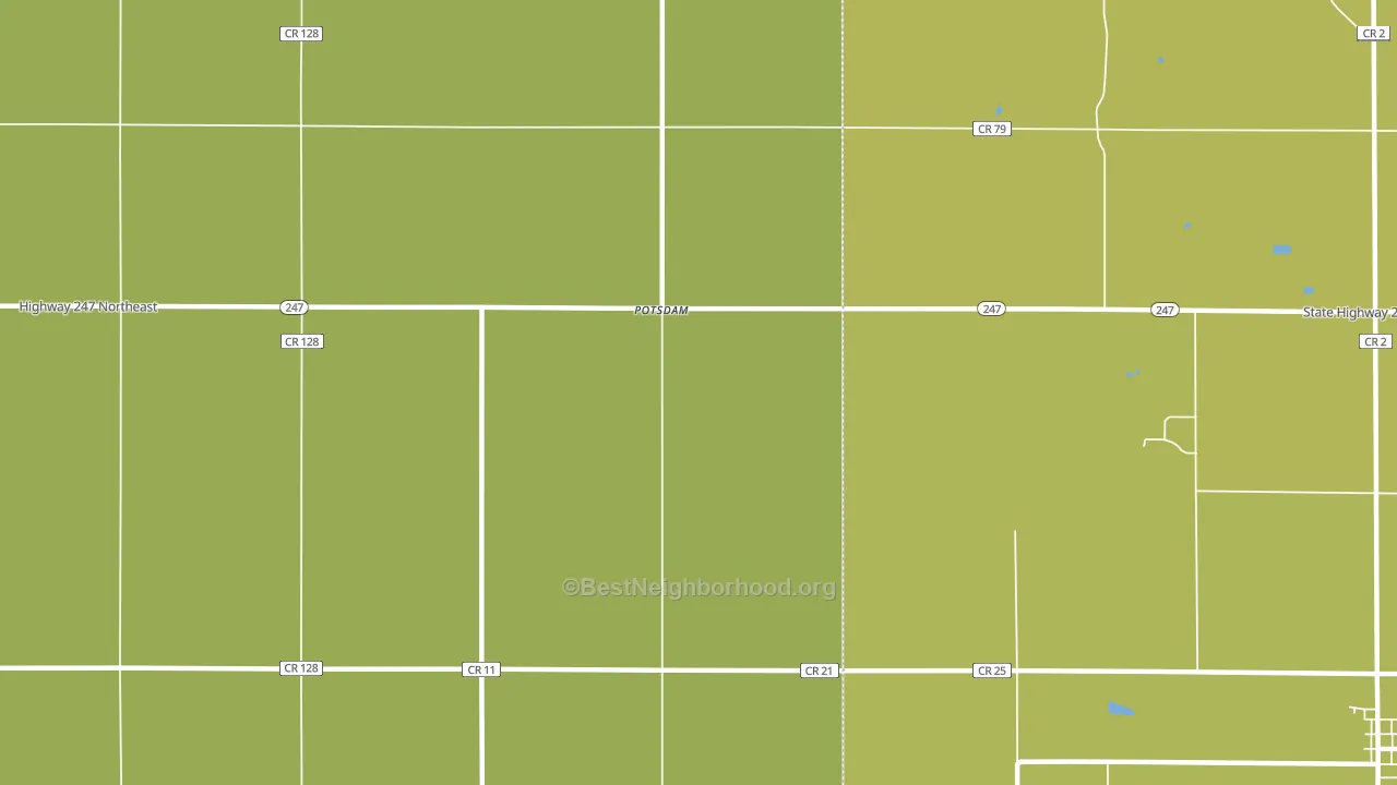 Potsdam, MN block-group voter-turnout map