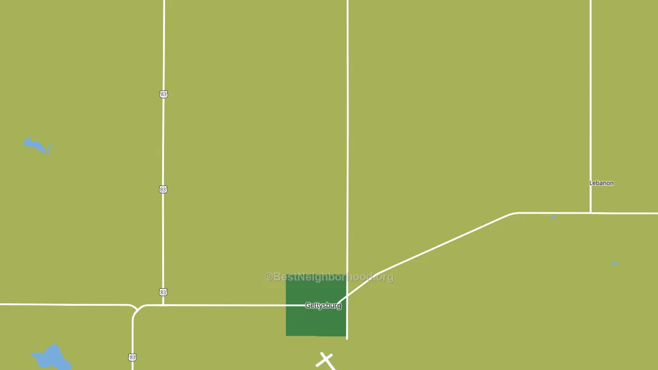 Potter County, SD block-group voter-turnout map