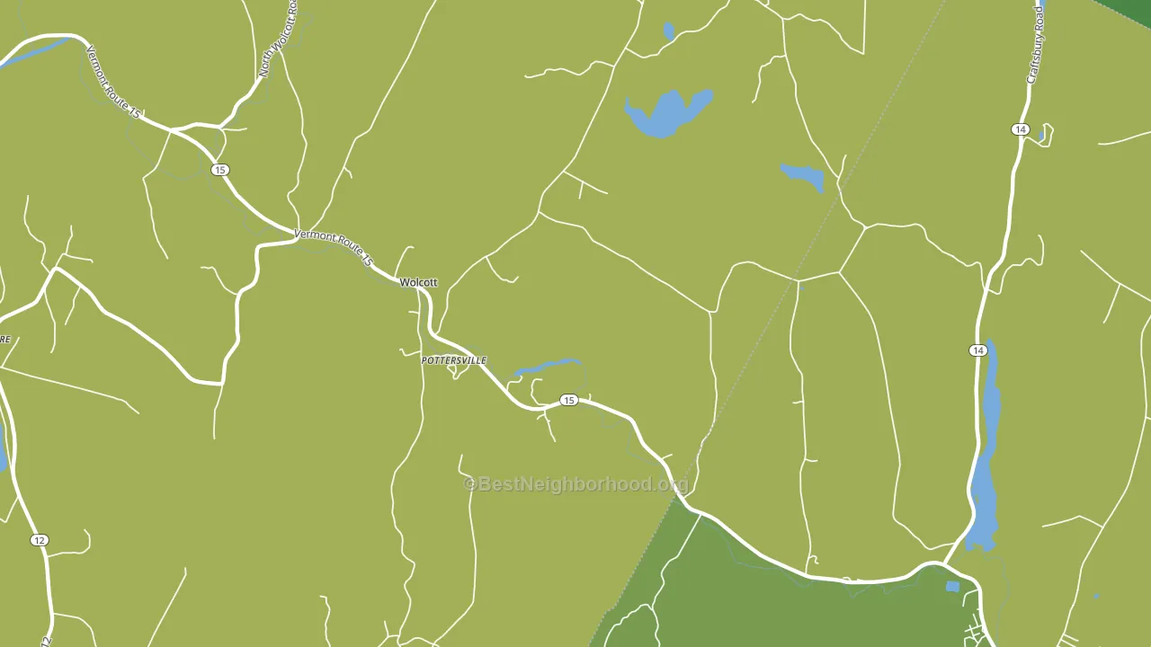 Pottersville, VT block-group voter-turnout map
