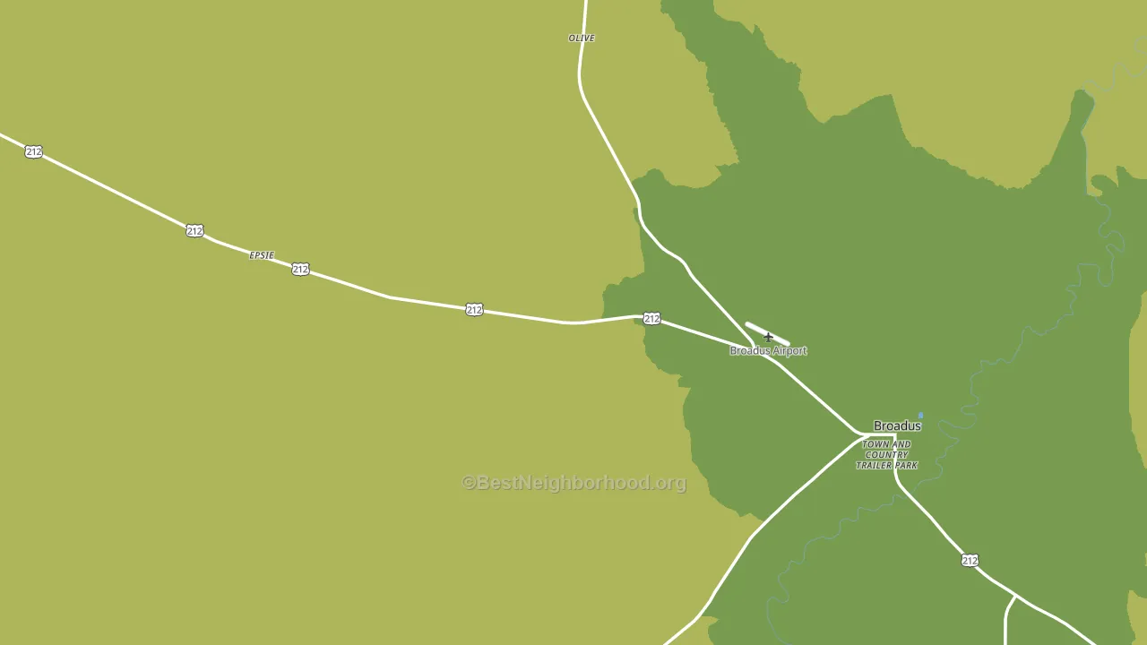 Powderville, MT block-group voter-turnout map