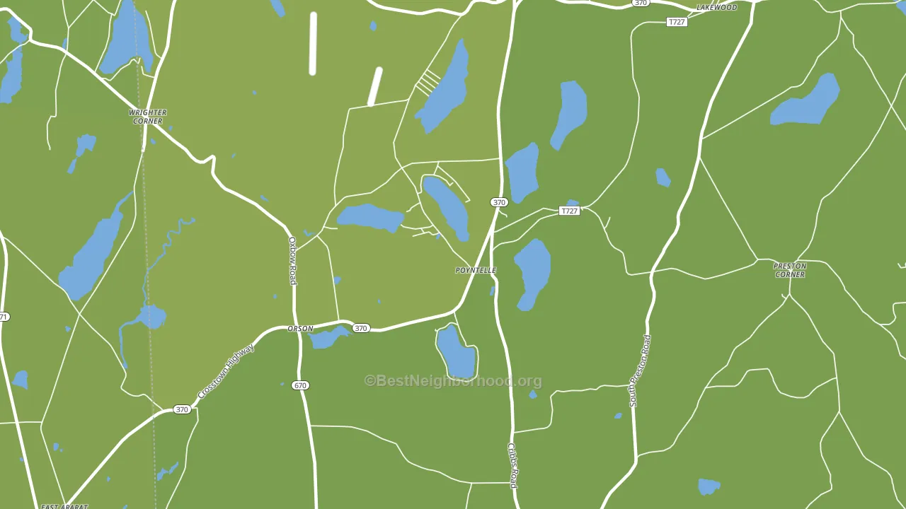 Poyntelle, PA block-group voter-turnout map