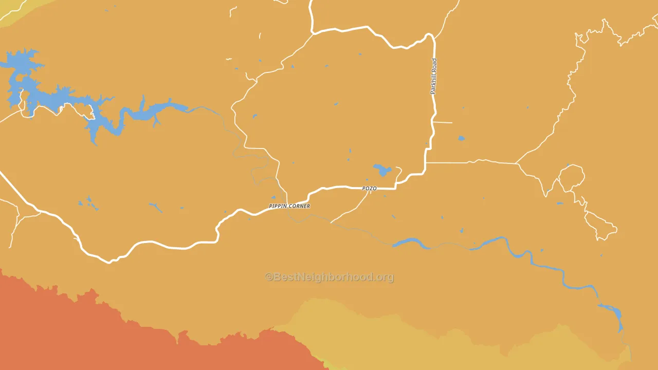 Pozo, CA block-group voter-turnout map