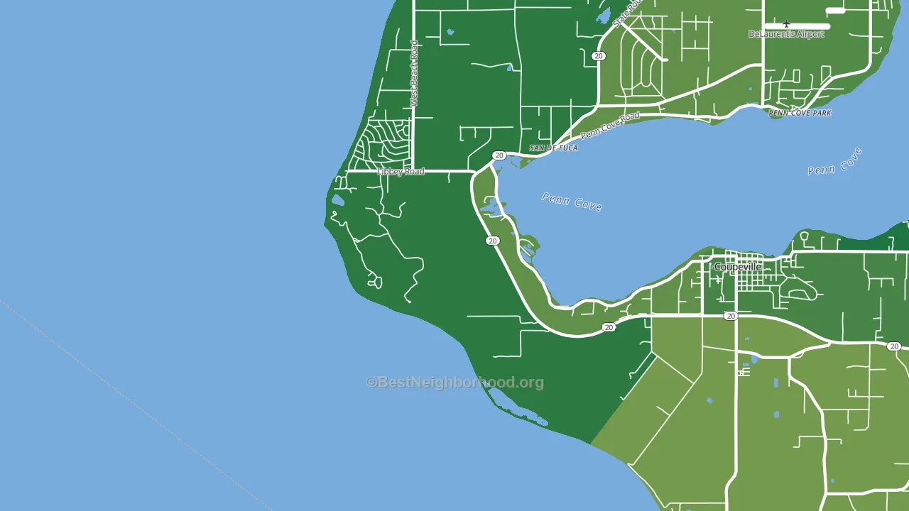 Prairie Center, WA block-group voter-turnout map