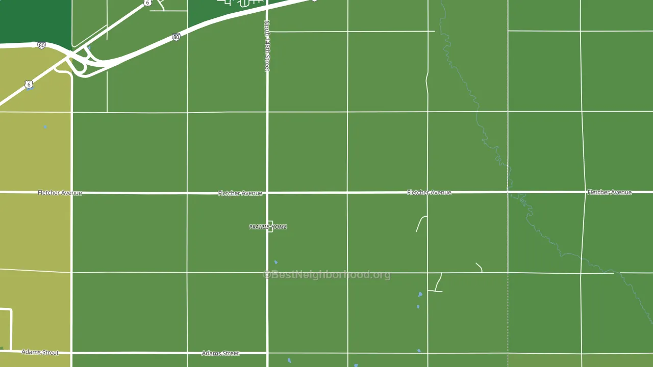 Prairie Home, NE block-group voter-turnout map