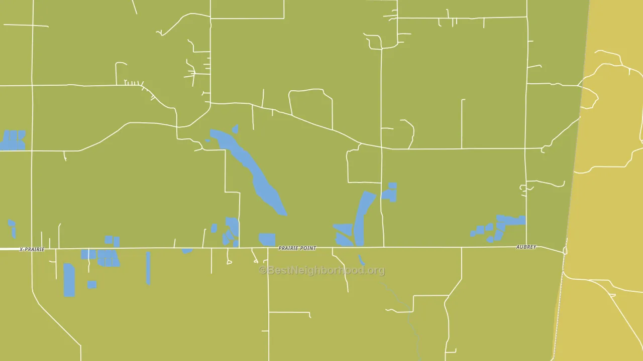 Prairie Point, MS block-group voter-turnout map