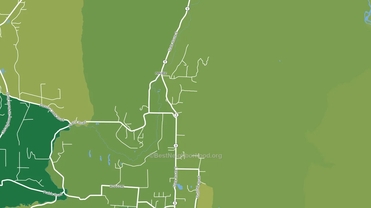 Prairie, WA block-group voter-turnout map