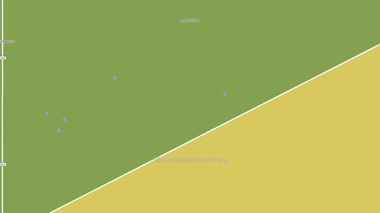Prairieview, NM block-group voter-turnout map