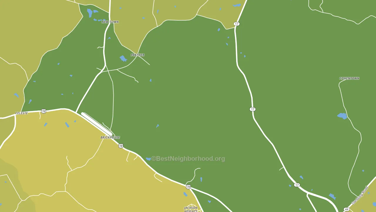 Prather, GA block-group voter-turnout map