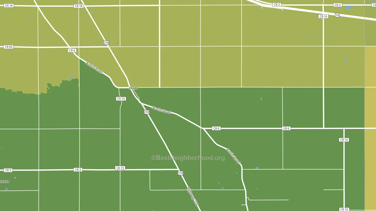 Pratt, MN block-group voter-turnout map