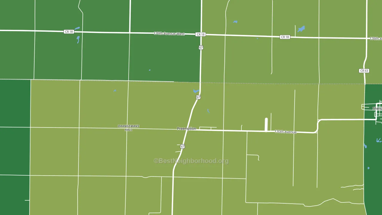 Preemption, IL block-group voter-turnout map