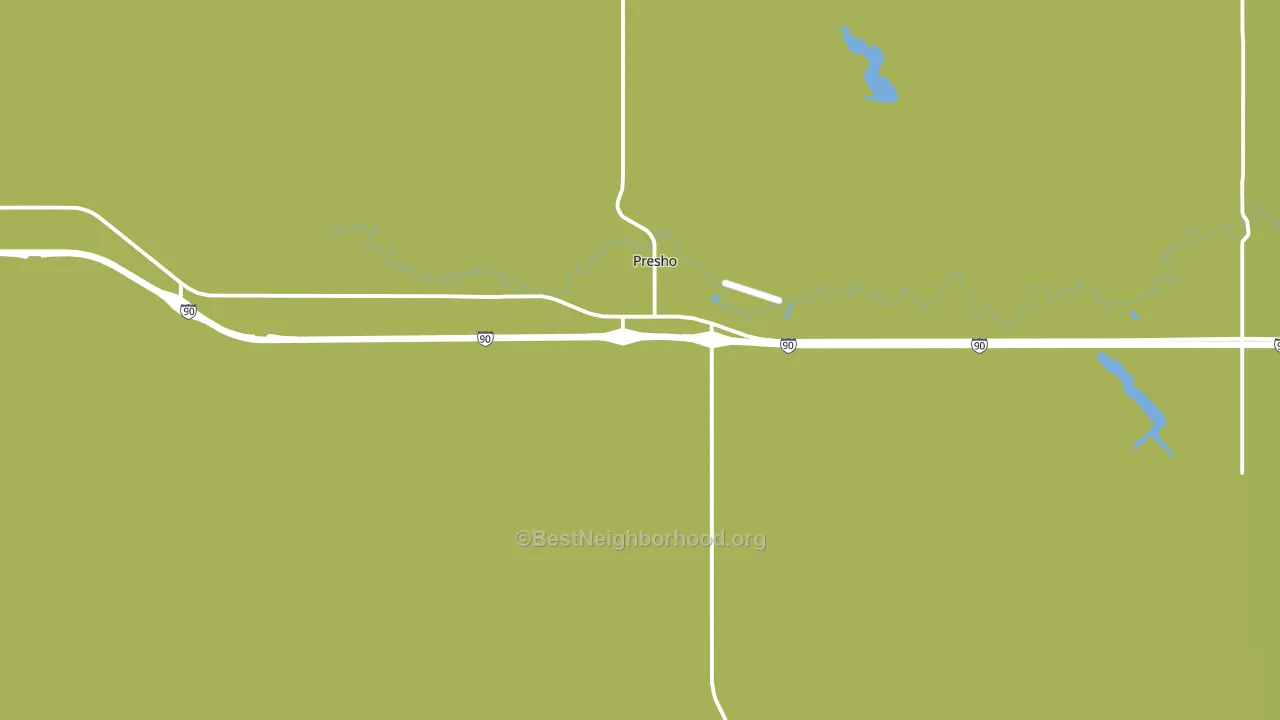 Presho, SD block-group voter-turnout map