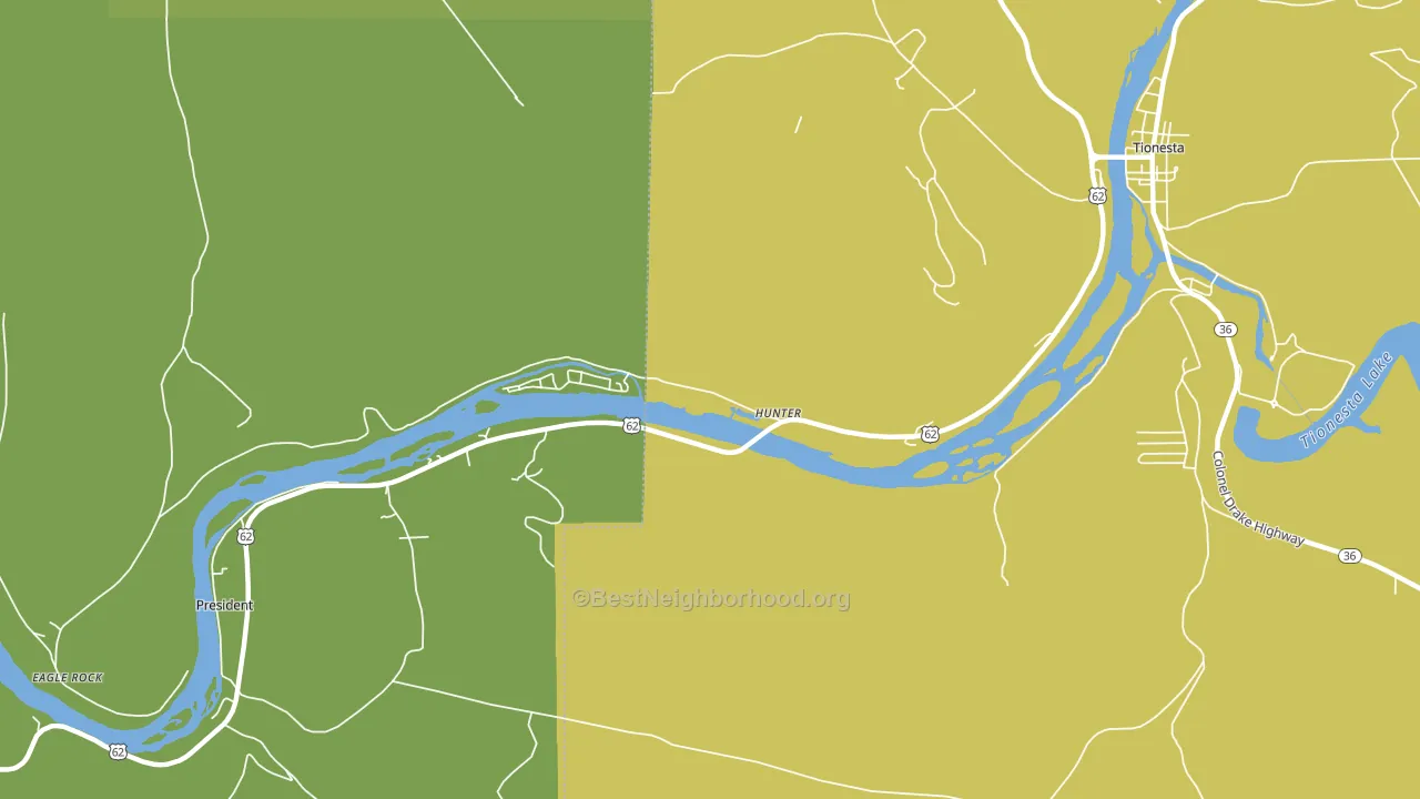 President, PA block-group voter-turnout map