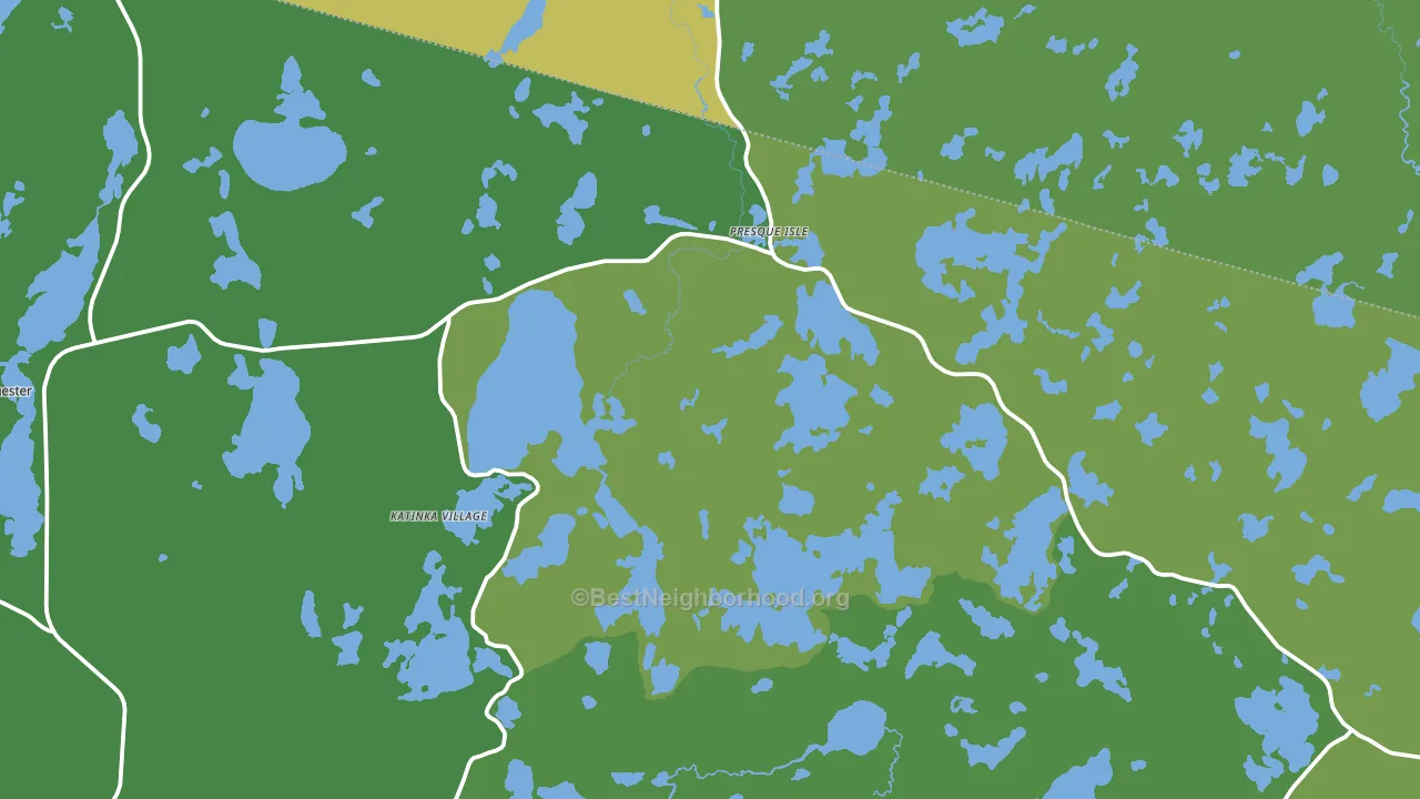 Presque Isle, WI block-group voter-turnout map