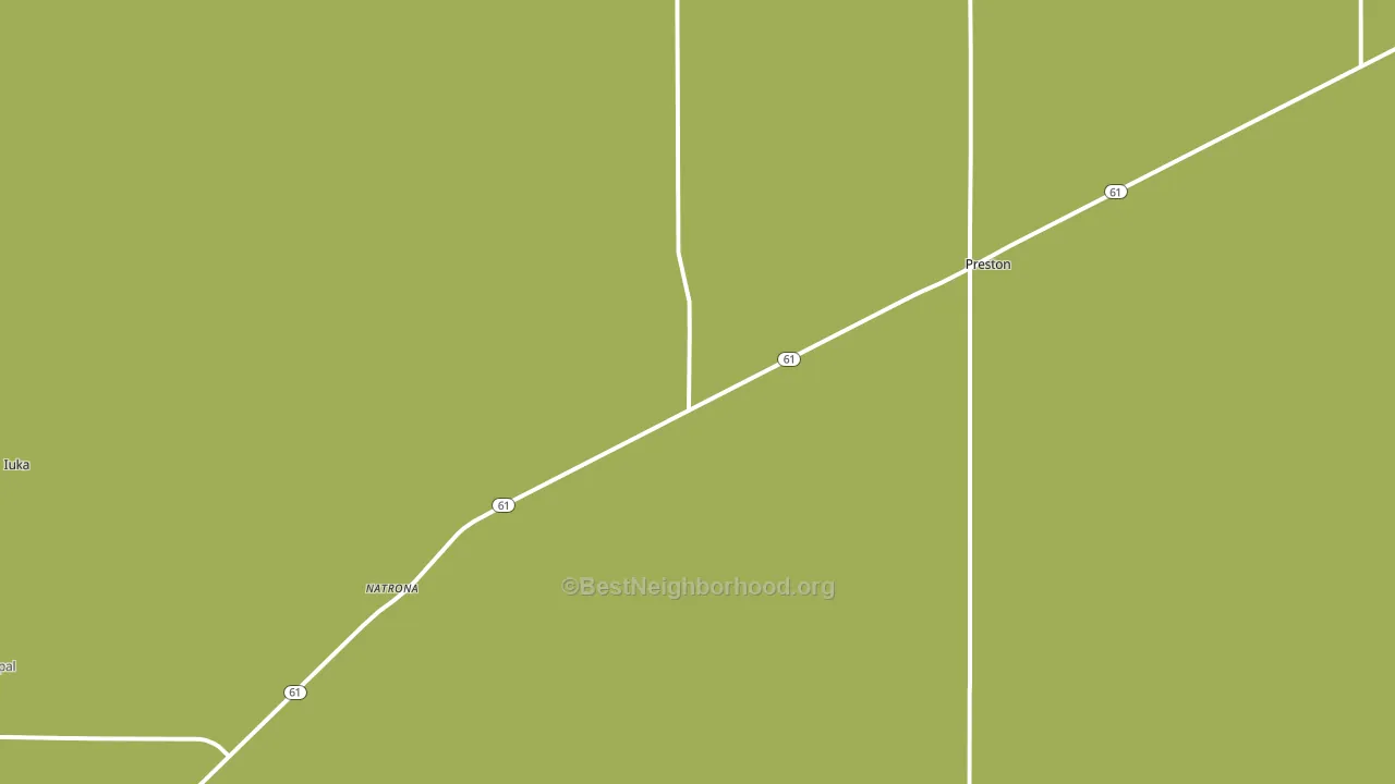 Preston, KS block-group voter-turnout map