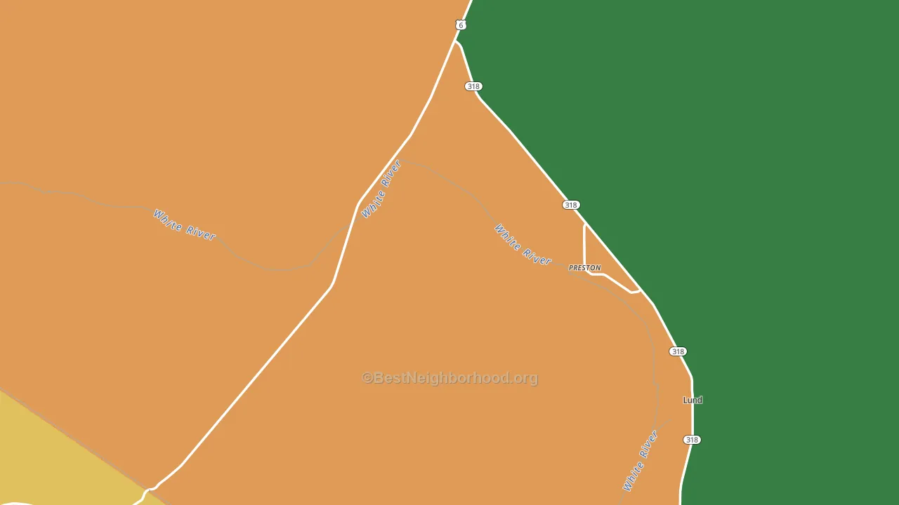 Preston, NV block-group voter-turnout map