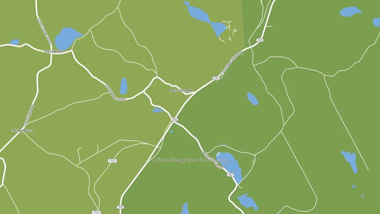 Preston Park, PA block-group voter-turnout map