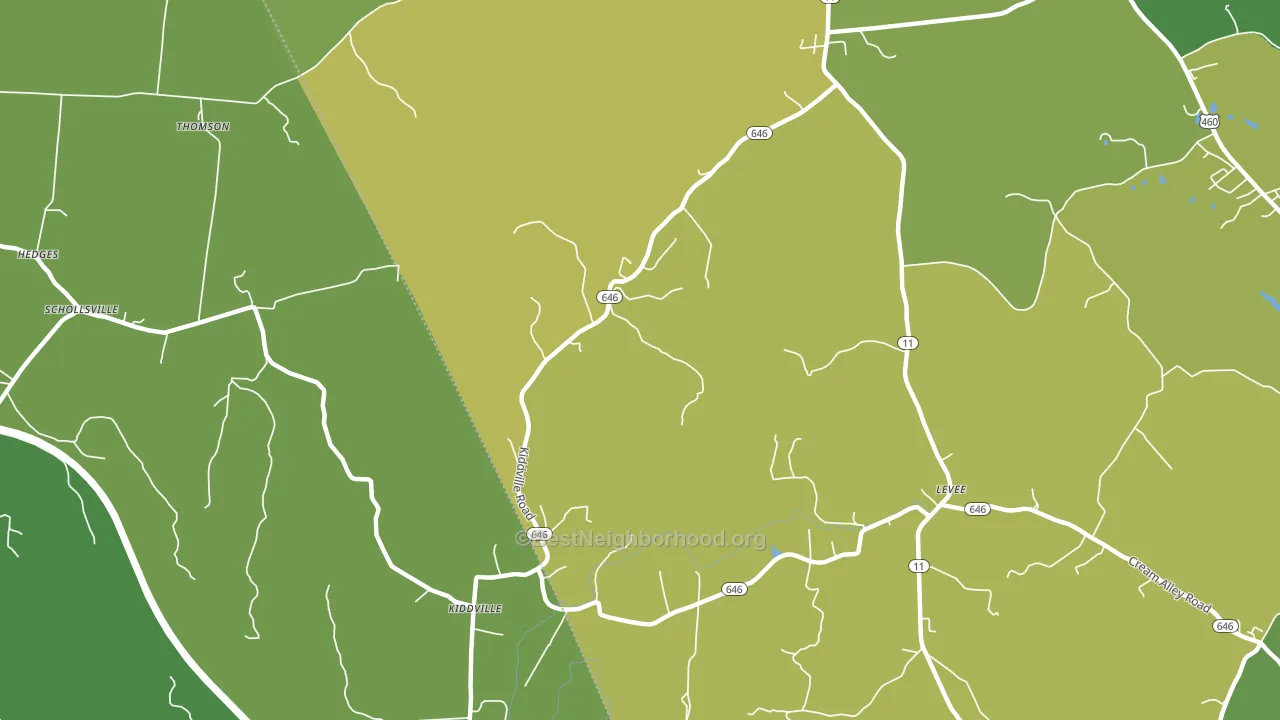 Prewitt, KY block-group voter-turnout map
