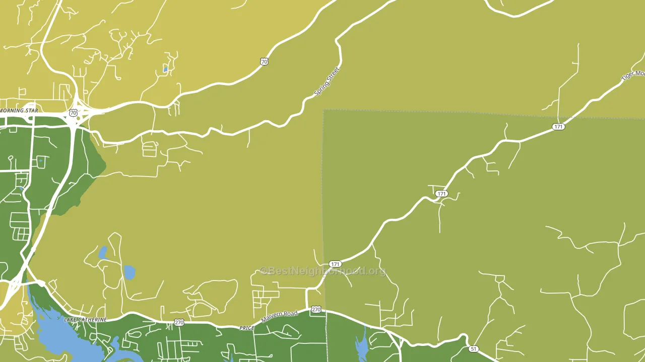 Price, AR block-group voter-turnout map