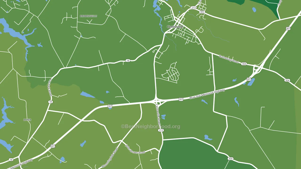 Price, MD block-group voter-turnout map