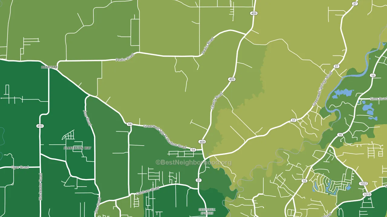 Pride, LA block-group voter-turnout map