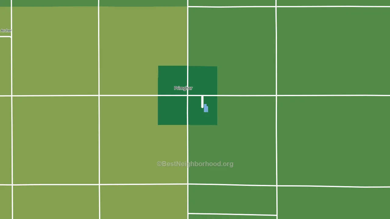 Primghar, IA block-group voter-turnout map