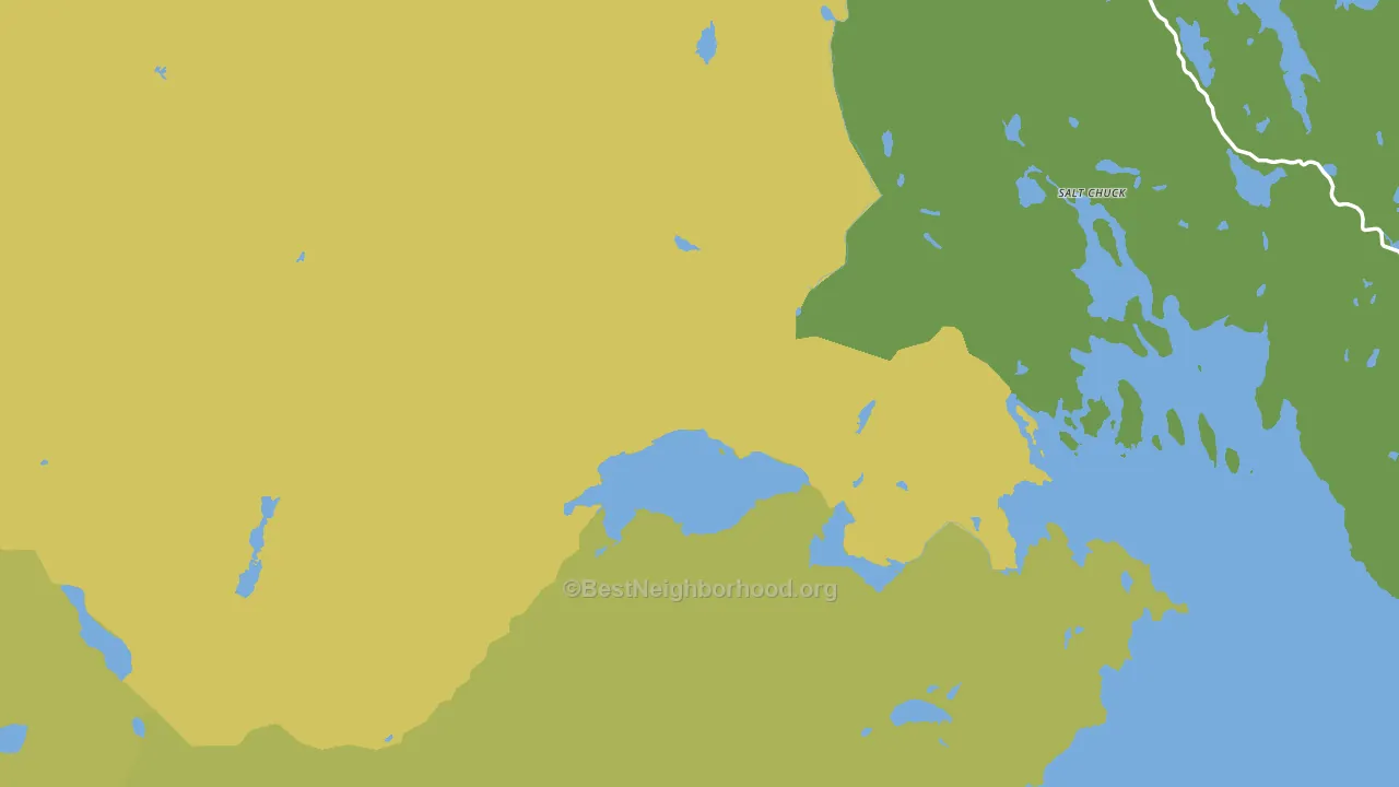 Prince of Wales-Hyder Census Area, AK block-group voter-turnout map