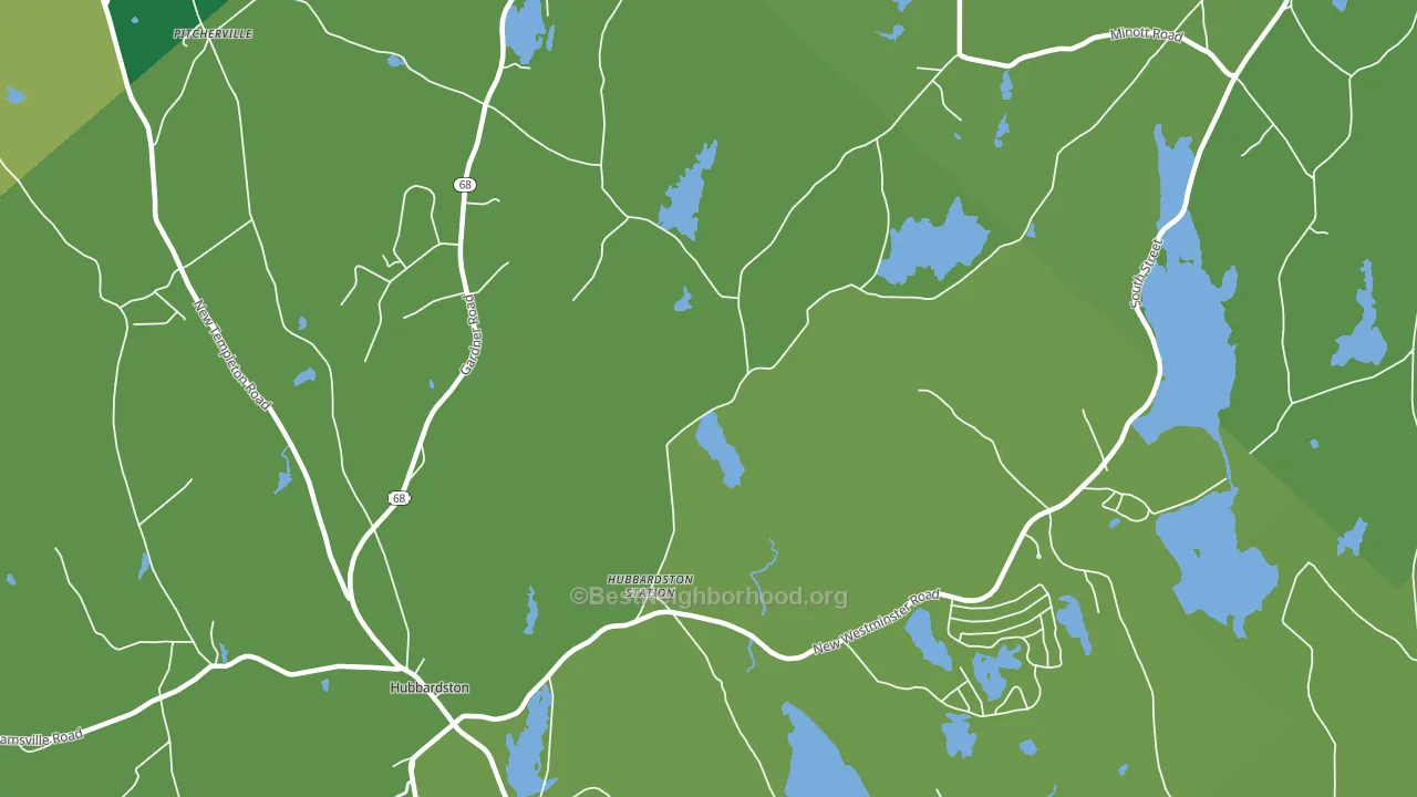 Princeton Station, MA block-group voter-turnout map