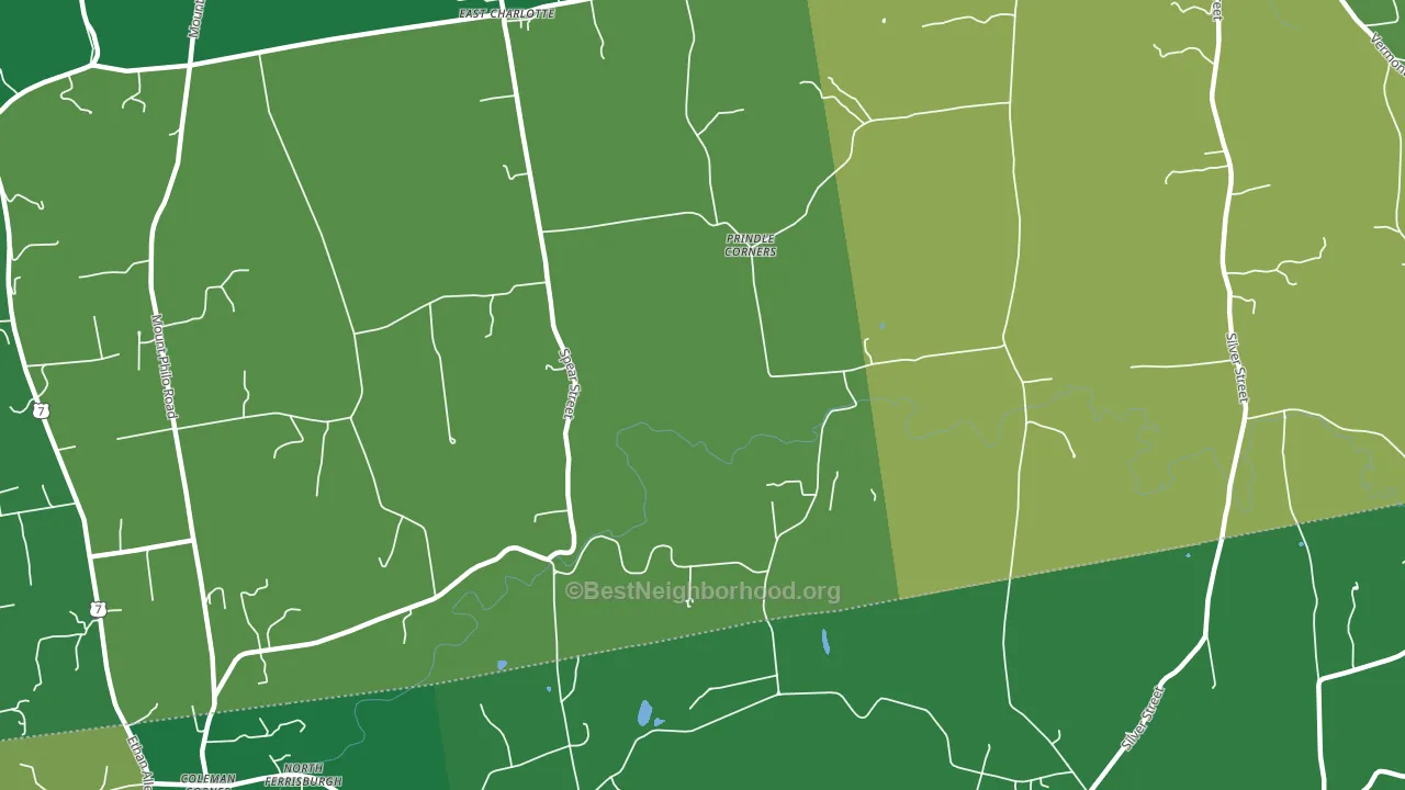 Prindle Corner, VT block-group voter-turnout map