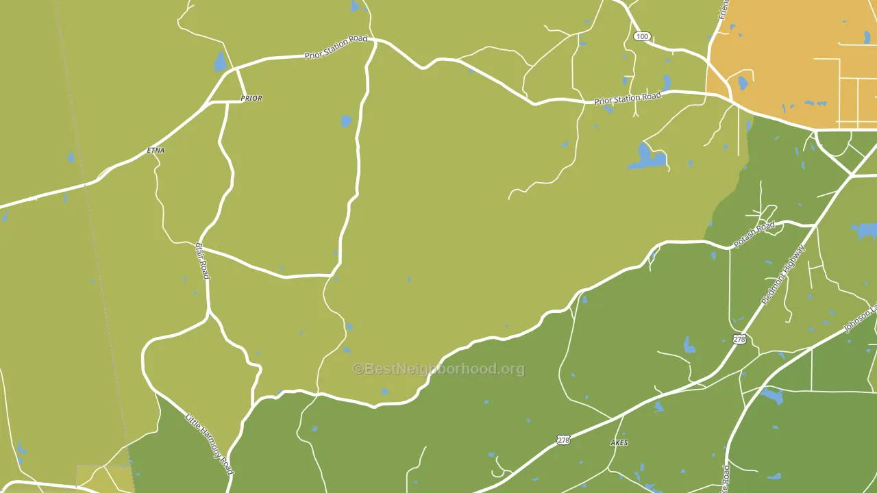 Prior, GA block-group voter-turnout map