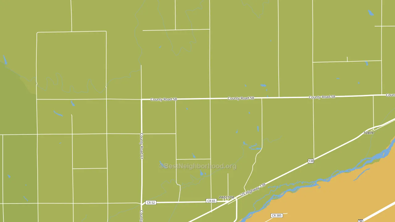Proctor, CO block-group voter-turnout map
