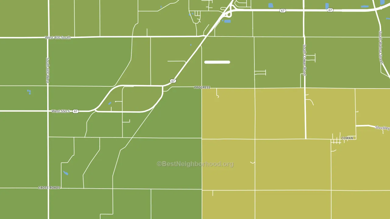 Progress, IN block-group voter-turnout map