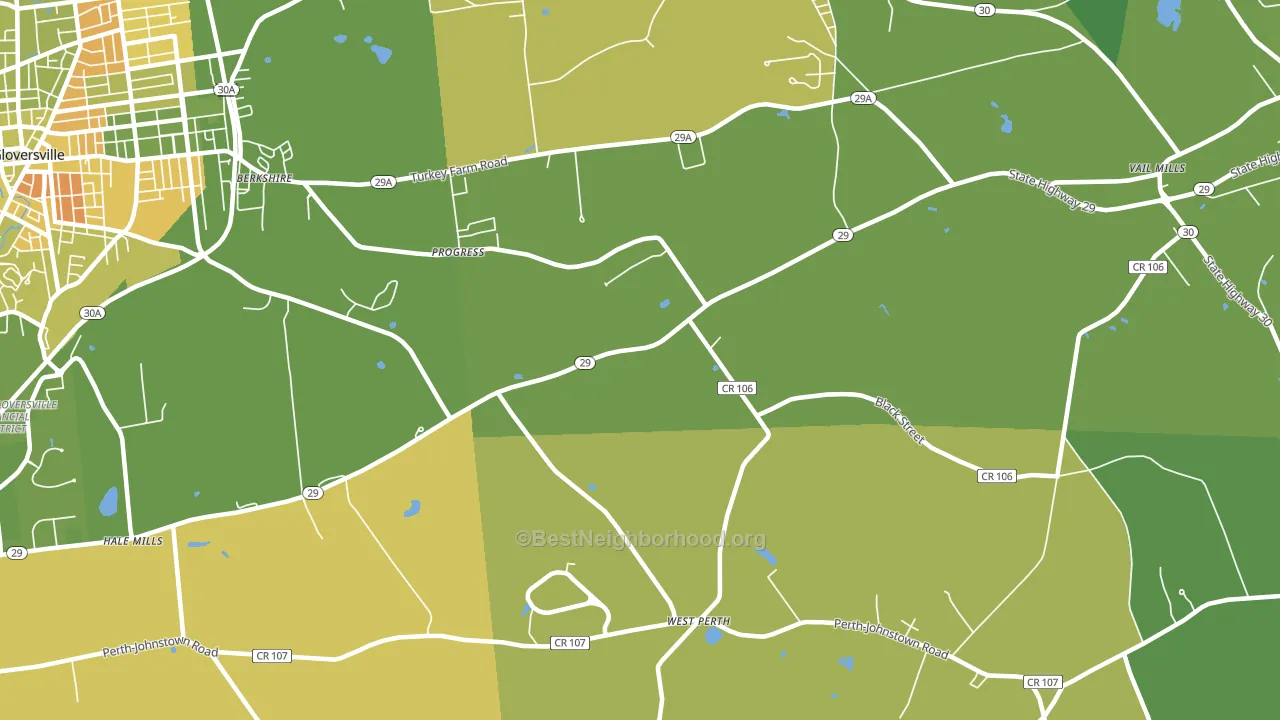 Progress, NY block-group voter-turnout map