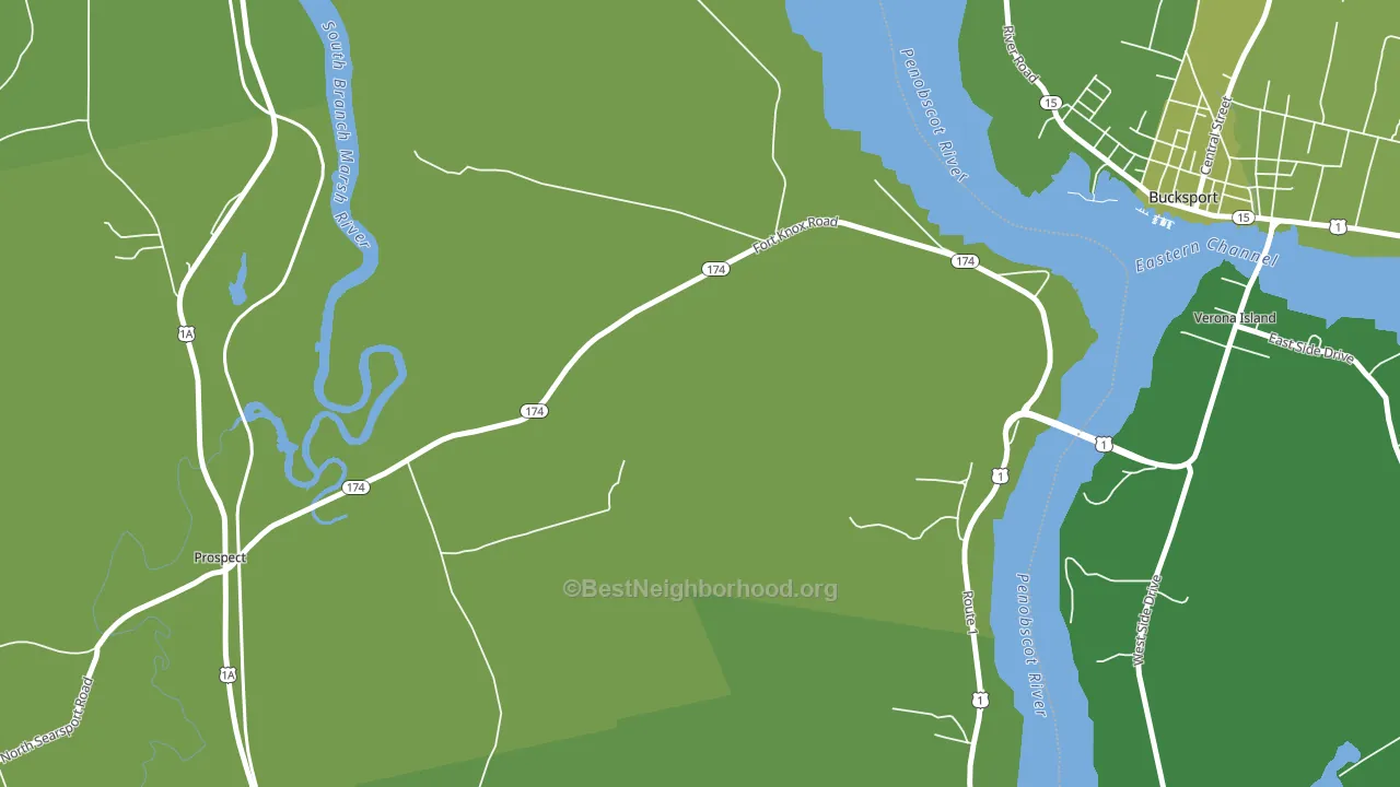 Prospect Ferry, ME block-group voter-turnout map