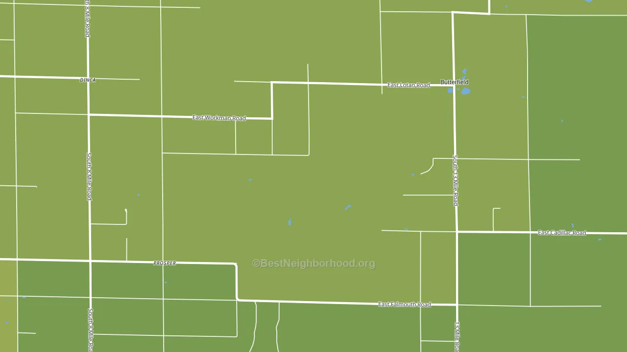 Prosper, MI block-group voter-turnout map