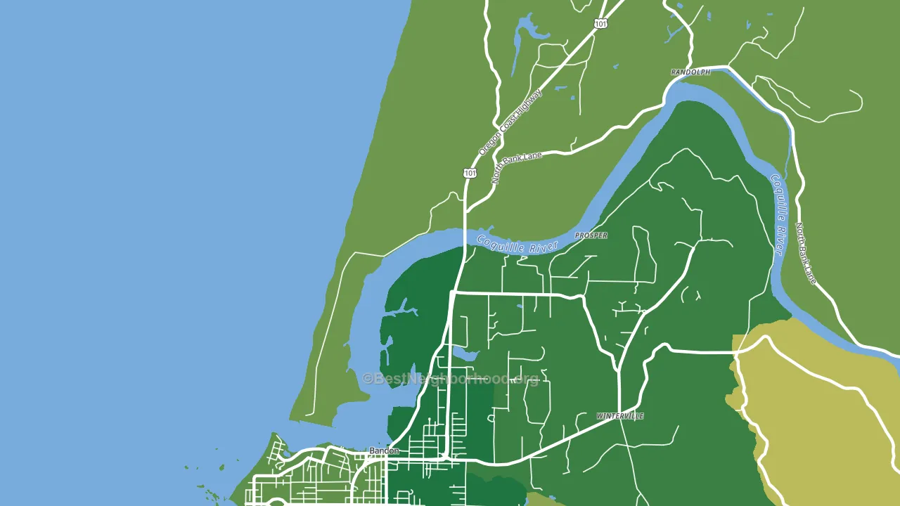 Prosper, OR block-group voter-turnout map