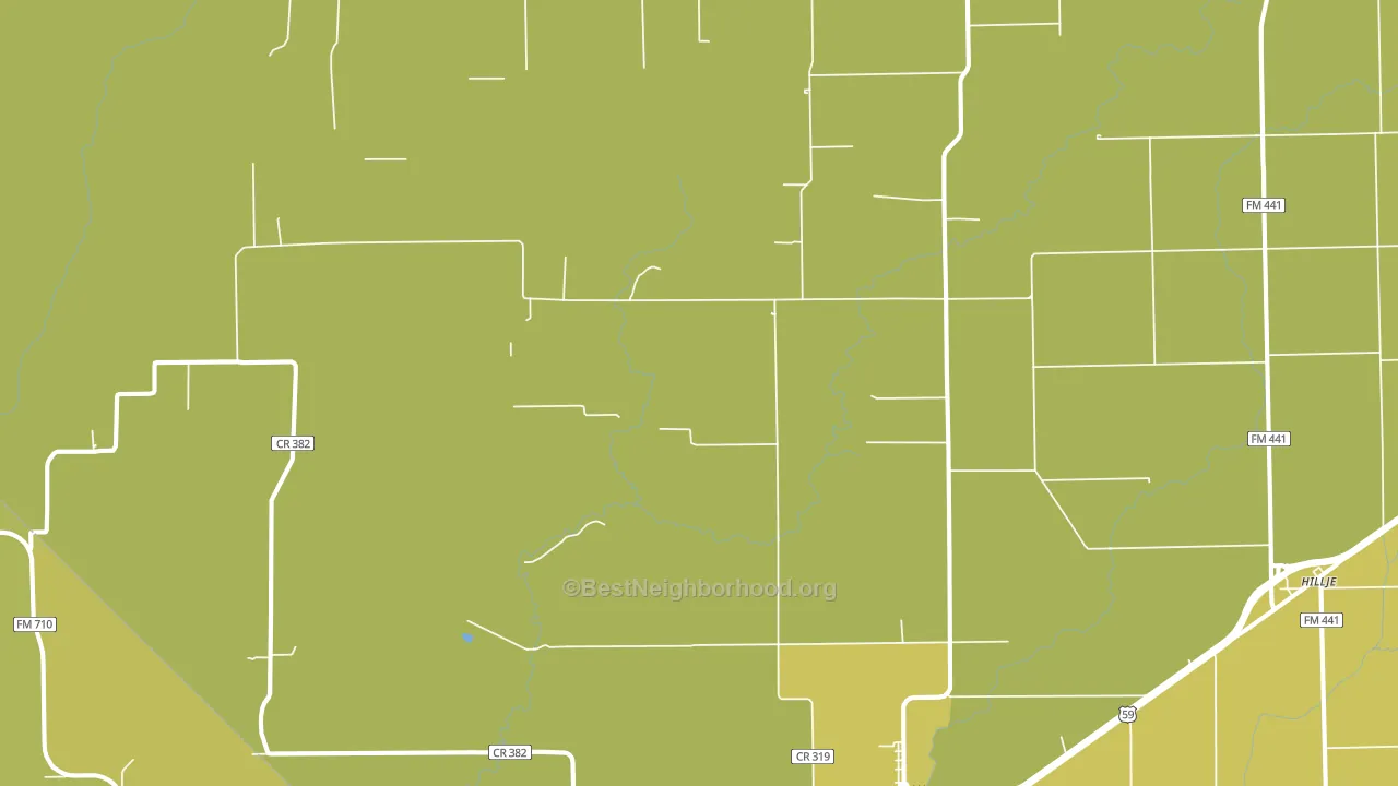 Provident City, TX block-group voter-turnout map
